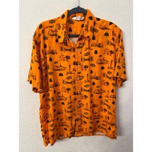 Oklahoma State University Uscape Apparel Hawaiian mens shirt size large